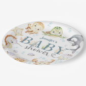 Under The Sea Ocean Baby Shower Gender Neutral  Pa ペーパープレート (アングル)