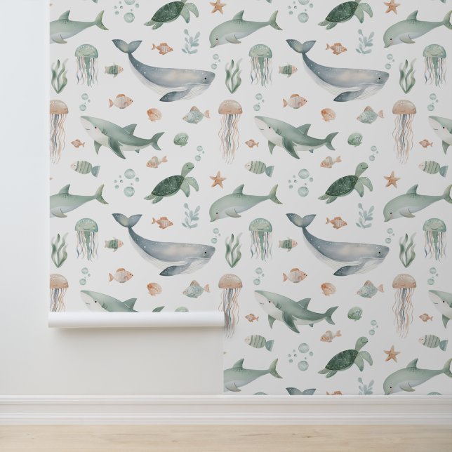 Under the Sea Ocean Boys Nursery Kids Room 壁紙 (アプリケーション)