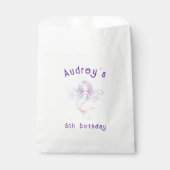 Under the Sea Party Bags Lavender Mermaid フェイバーバッグ (正面)