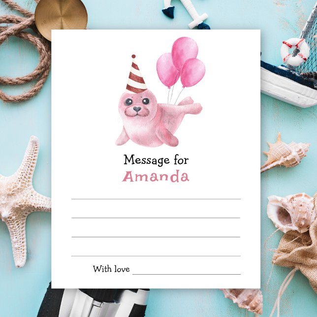 Under the sea Seal Birthday time capsule message (クリエイターアップロード済み)