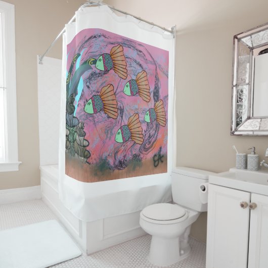 Under The Sea Shower Curtain シャワーカーテン (インサイチュ)