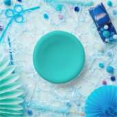 Under the Sea Solid Color Paper Plates  Modern  ペーパーボウル (パーティー)