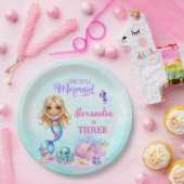 Under the Sea - Splish Splash - Mermaid Birthday ペーパープレート (パーティー)