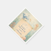 Under the Sea Storybook Baby Shower スタンダードカクテルナプキン (角)
