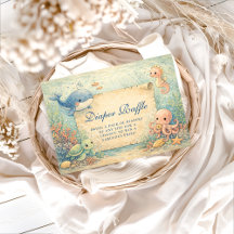 Under the Sea Storybook Baby Shower Diapper Raffle
