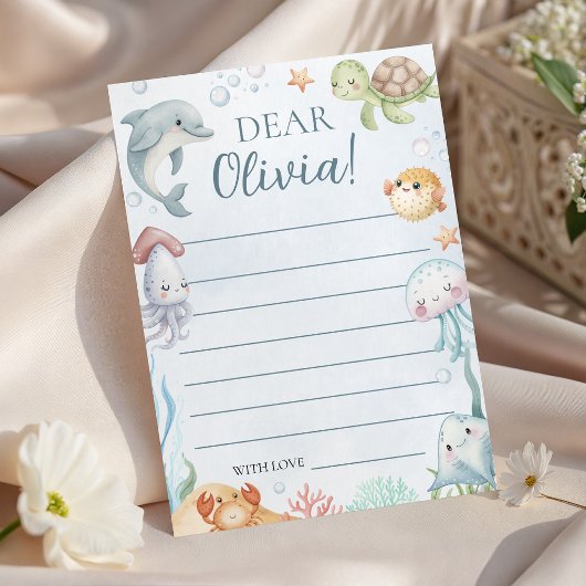 Under the Sea Time Capsule Card 招待状