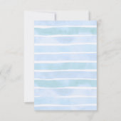 Under The Sea Turtle Baby Shower Boy Thank You サンキューカード (裏面)