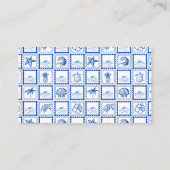 Under the sea turtle baby shower diaper raffle エンクロージャーカード (裏面)