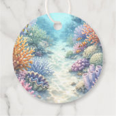 Under the Sea Turtle Boy Baby Shower Thank You フェイバータグ (裏面)