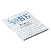 Under the sea Whale birthday time capsule message ノートパッド (アングル)