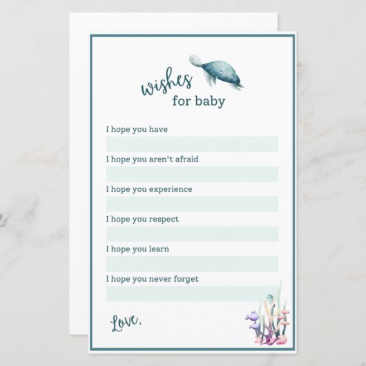 Under the Sea Wishes for Baby (正面/裏面)