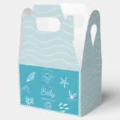 Under the Sea You Soon Blue Baby Shower フェイバーボックス (オープン)