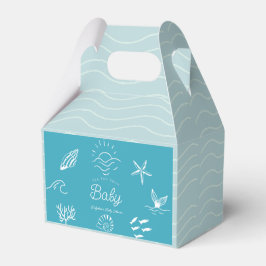 Under the Sea You Soon Blue Baby Shower フェイバーボックス