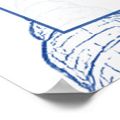 Under The Sea You Soon Blue Baby Shower Welcome ポスター (角)