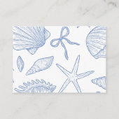 Under The Sea You Soon Blue Book For Baby Shower エンクロージャーカード (裏面)