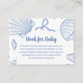 Under The Sea You Soon Blue Book For Baby Shower エンクロージャーカード (正面)