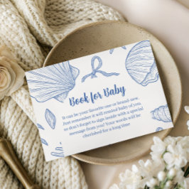 Under The Sea You Soon Blue Book For Baby Shower エンクロージャーカード