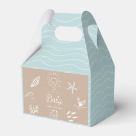 Under the Sea You Soon Brown Baby Shower フェイバーボックス