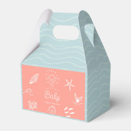 Under the Sea You Soon Pink Girl Baby Shower フェイバーボックス