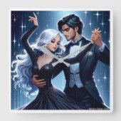 Under The Sky - Romantic Wall Clock スクエア壁時計 (正面)