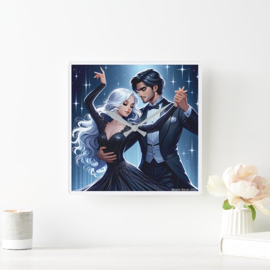 Under The Sky - Romantic Wall Clock スクエア壁時計 (ホーム)