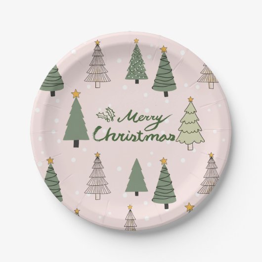 Under the Snowy Trees – Christmas ペーパープレート (正面)