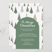 Under the Snowy Trees – Christmas Party 招待状 (正面/裏面)