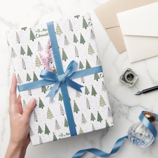 Under the Snowy Trees – Christmas Wrapping Paper ラッピングペーパー (ギフト)