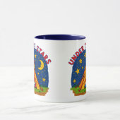 Under the Stars Kids Camping Drawing マグカップ (中央)