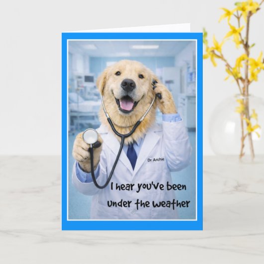 Under the Weather Get Well Card  ST-2 カード (黄色い花)