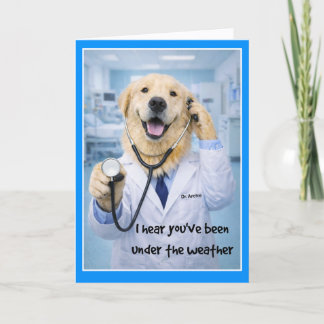 Under the Weather Get Well Card ST-2 カード