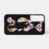 Under Umbrella: Romantic Couple Kissing in Rain Samsung Galaxyケース (裏面横)