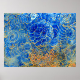 Under Water -Hand Painted Awarded Abstract Artwork ポスター