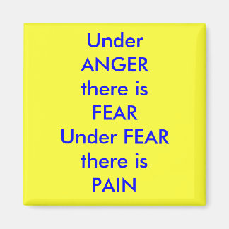 UnderANGERThere is fearUnderFEARThere isPAIN, U... マグネット