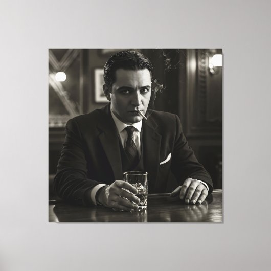 Undercover Detective, 1920s by Natasha Us キャンバスプリント (正面)