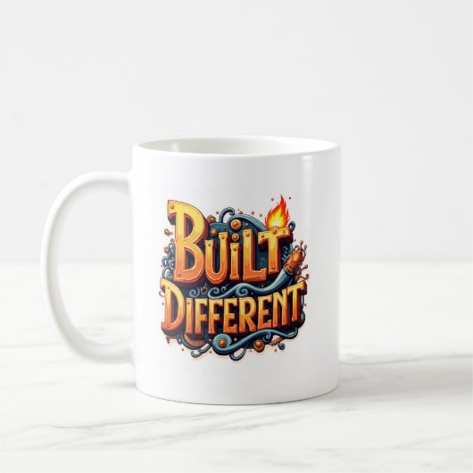 Underdogs Built Different Mug – Motivational Coffe コーヒーマグカップ (左)