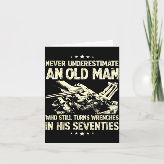 Underestimate an old man who turns wrenches  カード (正面)