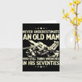 Underestimate an old man who turns wrenches  カード (黄色い花)