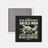Underestimate an old man who turns wrenches  マグネット (正面/裏面)