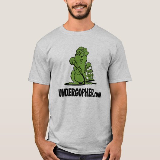 Undergopherの灰色 Tシャツ (正面)