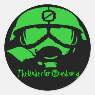UnderGr0undステッカー1 ラウンドシール