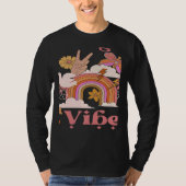 Undergrad Vibes School Groovy Retro Boho Rainbow C Tシャツ (正面)