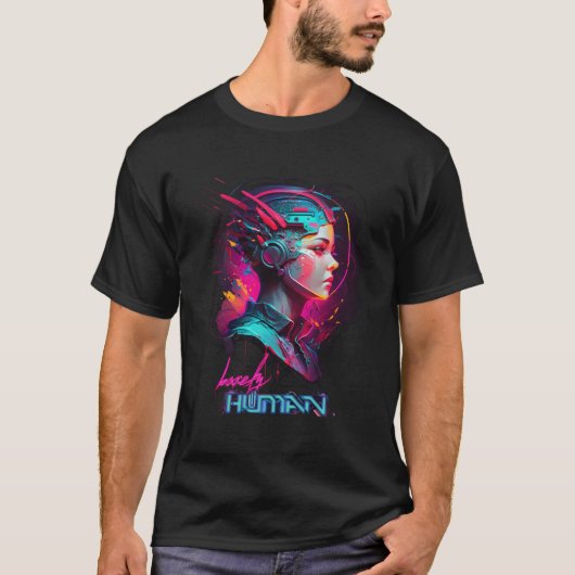 Underground Dark Techno Rave Scifi Futurist Cyberp Tシャツ (正面)