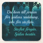 Underlägg — Andlighet スクエアペーパーコースター (正面)