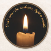 Underlägg — Candle ラウンドペーパーコースター (正面)