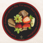 Underlägg — Choklad ラウンドペーパーコースター (正面)