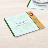 Underlägg — Connect, World スクエアペーパーコースター (アングル)