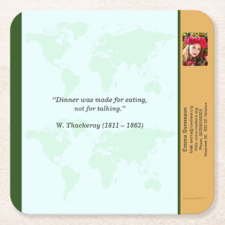 Underlägg — Connect, World スクエアペーパーコースター