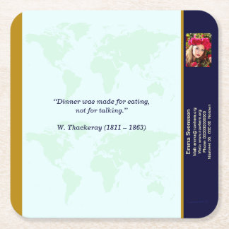 Underlägg — Connect, World スクエアペーパーコースター