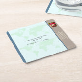 Underlägg — Connect, World スクエアペーパーコースター (アングル)